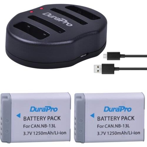 NB-13L NB 13L Camera Battery +USB Dual Charger for Canon PowerShot G1 X Mark III G5 X G5X G7 X Mark II G7X G9 X G9X SX720 HS