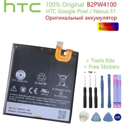 Original Battery B2PW4100 2770mAh Battery for HTC Google Pixel / Nexus S1 Batteries Batteria+Tools +Stickers