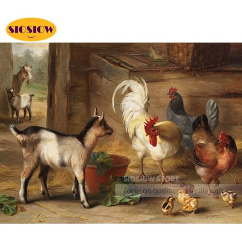 Diamond Painting Cock Goat Picture Of Rhinestones 5D Diamond Mosaic Full Display Animal Diamond Embroidery Sale Wall Decor Home