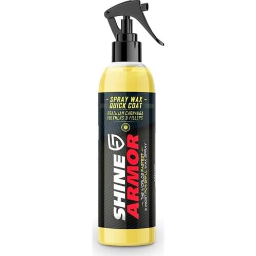Shine Armor Car Wax with Carnauba Wax - Liquid Spray Wax for Car - Hybrid Hydrophobic Car Polishing Spray Car Sealant
