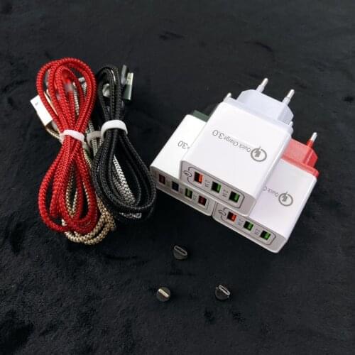 Fast Quick Charge 3.0 USB Charger Magnetic Canle For iphone 5 6 7 8 plus X XS MAX XR Samsung Xiaomi Moto 8Pin Micro Type-C Plug