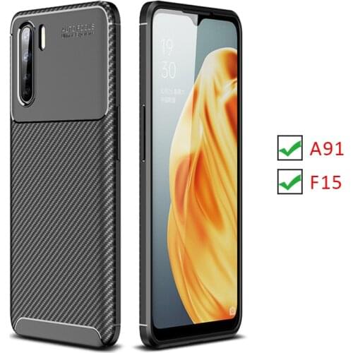 Case for oppo a91 f15 bumper cover on a 91 f 15 91a 15f oppoa91oppof15 protective phone coque back bag silicone matte soft tpu