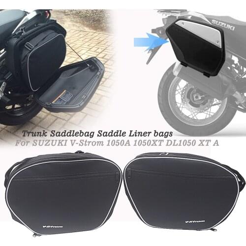 For SUZUKI V-Strom 1050A / XT VSTROM 1050A Motorcycle luggage bags Expandable Inner Bags Black Trunk Inner Bags