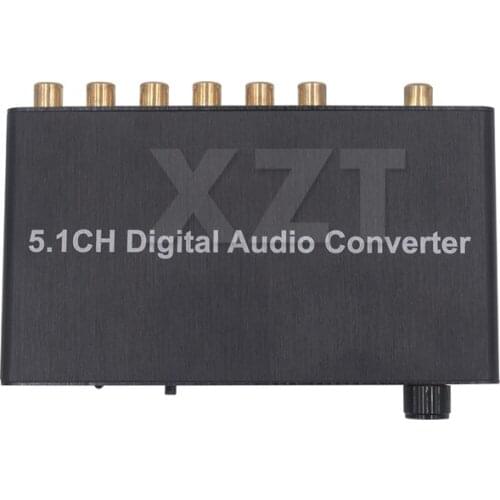 1PCS 5.1CH Digital Audio Decoder SPDIF Coaxial RCA DTS NEW AC3/DST 5.1 Amplifier for PS4 player DC 5V