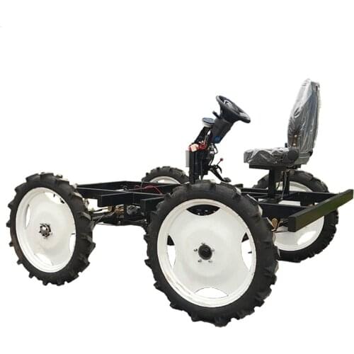 Custom electric large tire farm vehicle chassis transport all-terrain climbing engineering transport field orchard transport veh