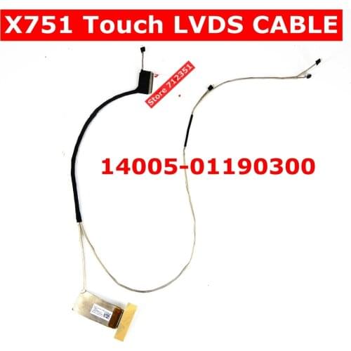 X751 Touch LVDS CABLE 14005-01190300 Laptop Display cable For ASUS X751 X751L X751LD X751MA Touch LVDS cable screen lcd lvds