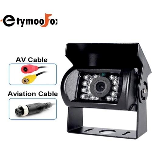 Reverse Camera 4 Pin AV Port IR Night Backup Camera Waterproof For Truck/Trailer/Pickups/RV/ Heavy