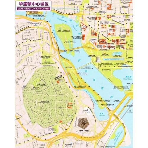 Map of the United States in Chinese and English showing the distribution of major national universities in the United States