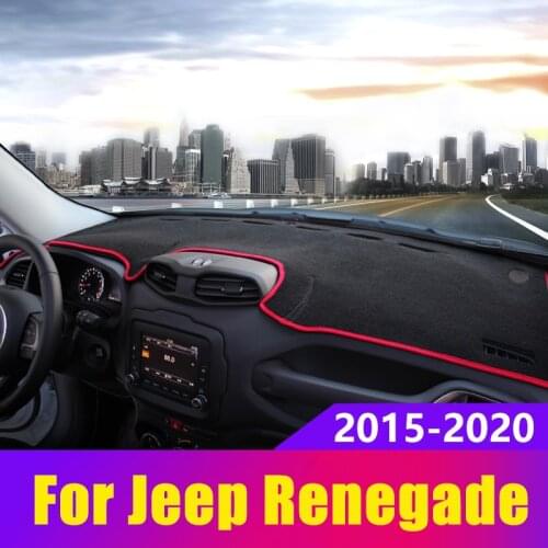 Car Dashboard Cover Mats Avoid Light Pad Instrument Panel Carpets For Jeep Renegade BU 2015 2016 2017 2018 2019 2020 Accessories