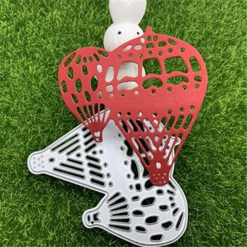 Flying hot air balloon hand embossed DIY album scrapbook greeting card metal cutting mold