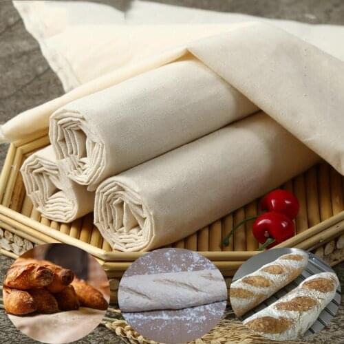 Linen Fermented Cloth Dough Bakers Pans Proving Bread Baguette Flax Cloth Baking Mat Baking Pastry Kitchen Tools