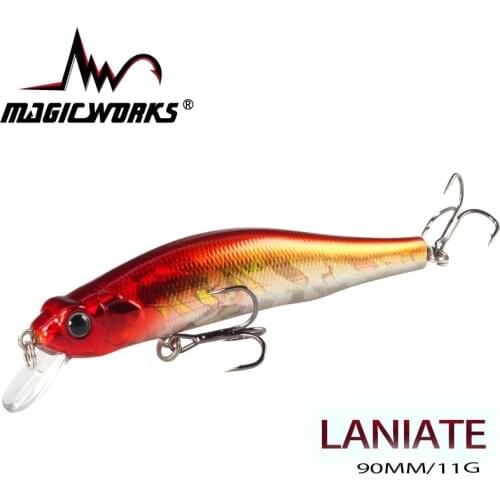 MAGIC WORKS Hot Model Floating Minnow 90mm 11g Fishing Lure Hard Bait Quality Professional Minnow Wobbler Artificial Bait Tackle