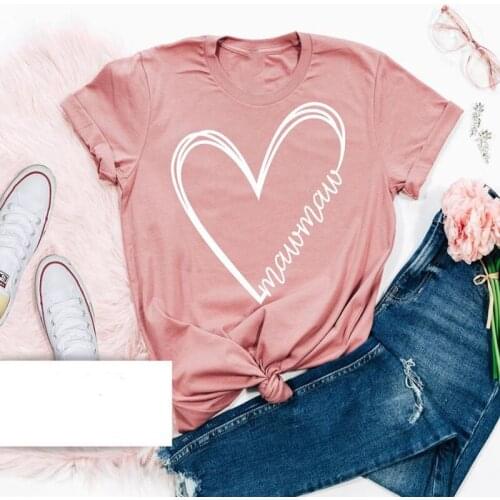 Mawmaw Shirt for Mothers Day Gift Mawmaw Tshirt for Birthday Gift Mawmaw Gift for Grandma Cute Grandma Shirt with Heart Tee