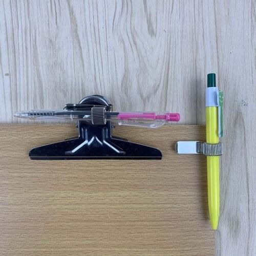 Metal Spring Pen Holder With Pocket Clip Doctors Nurse Uniform Pen Holders Diary Notebook Loose Leaf Metal Pen Clips
