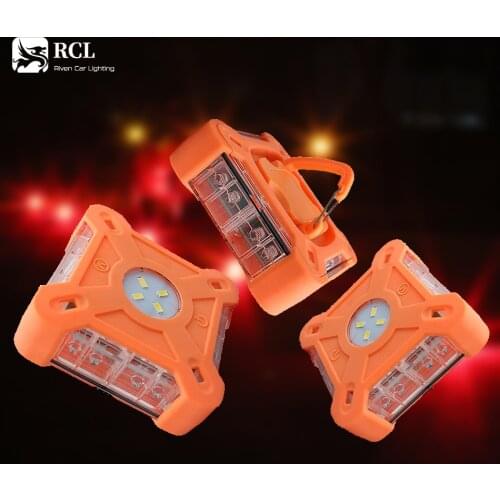 NEW Magnetic Emergency Roadside Safety Light IP44 LED Road Flare Red LED Safety Flare Flashlight Warning Night Lights