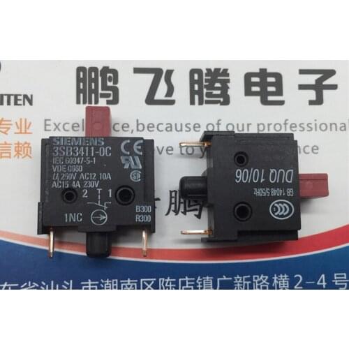 Original new 100% button switch contact module 3SB3411-0C closed point 1NC control element