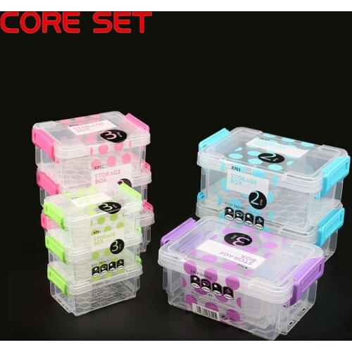 3Pcs/lot Portable Plastic Storage Box Storage Box box for jewelry Diamond Embroidery Craft Bead Pill Storage Tool