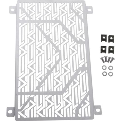 Motorcycle Radiator Grille Cover for KAWASAKI Ninja400 Ninja250 18~19 Silver