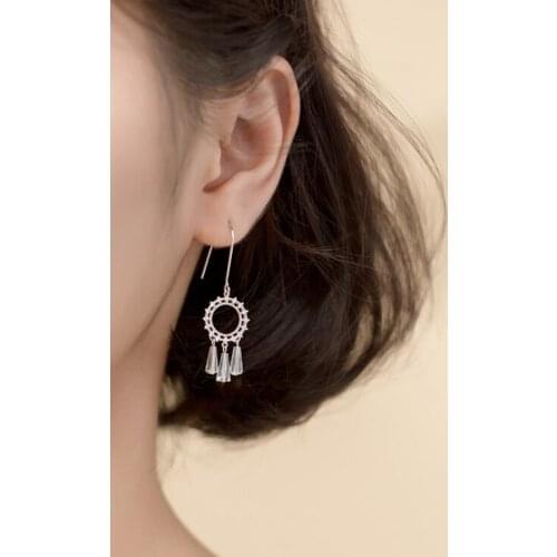 Drop Earrings 100% Guaranteed Solid 925 Sterling Silver Drop Earrings