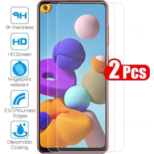 2pcs Tempered glass for Samsung Galaxy A21S screen protector for Samsung Galax A21 S A 21 S 21S protective glass film