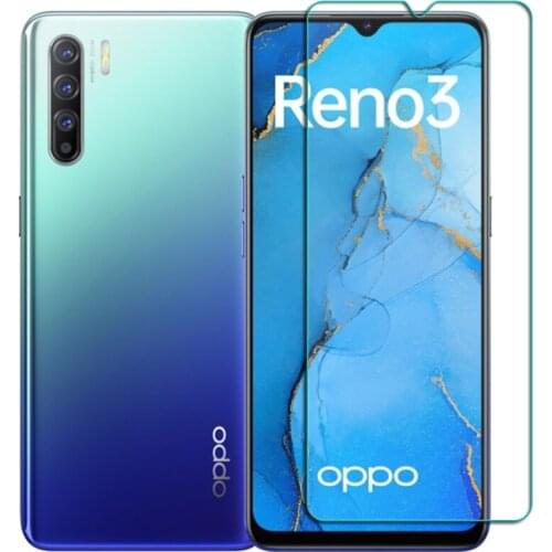 Tempered Glass For Oppo Reno3 5G Youth Reno 3 PCLM50 PCHM30 CPH2043 6.4" Protective Film Screen Protector Phone Cover