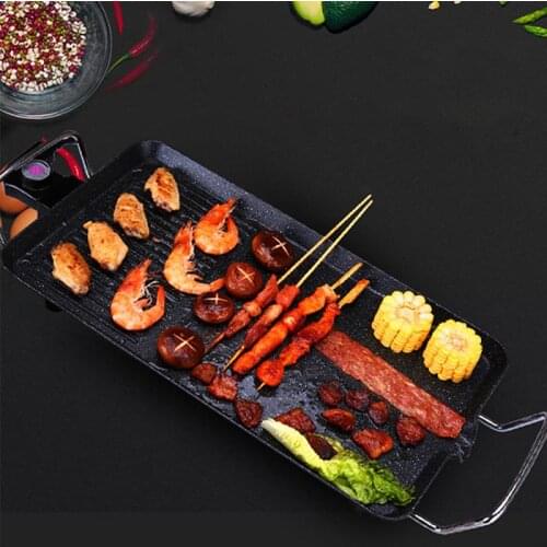 1PCS 2021 New Fashional Non-stick Iron Plate Barbecue Plate 78.5*15*33 Cm Stainless Steel Bbq Plate Accessories For Dining HWC