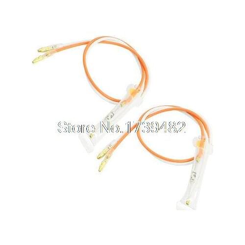 2 Pcs 250V 10A 72 Celsius Double Cable Thermal Fuse for Refrigerator