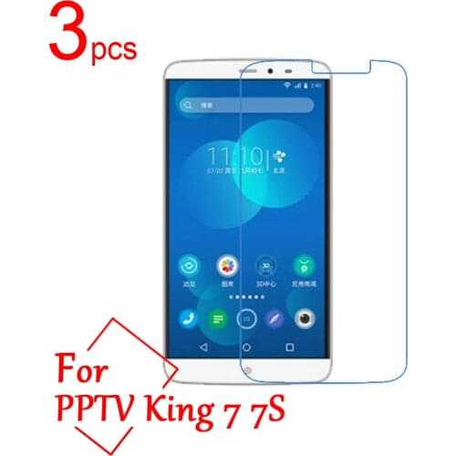3pcs Glossy Ultra Clear/Matte/Nano Anti-Explosion LCD Screen Protector Film Cover for PPTV King 7 7S Protective Film + Cloth