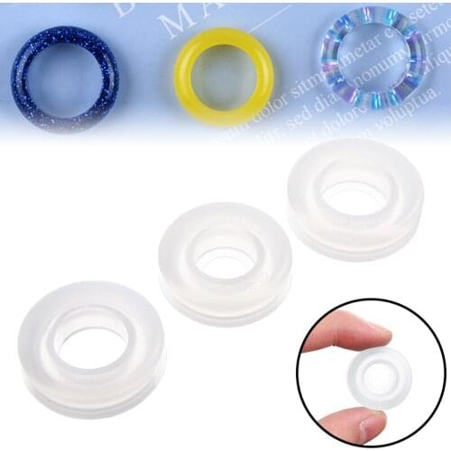 3pcs Transparent Silicone Mould Dried Flower Resin Decorative Craft DIY Arc Ring Mold Type Epoxy Resin Jewelry Molds