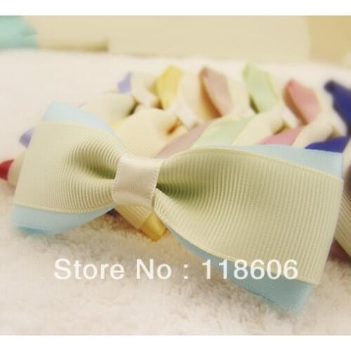 Free Shipping Beautiful Grosgrain Hair Accessories Grace Ribbon Bows Hair Clips for Women