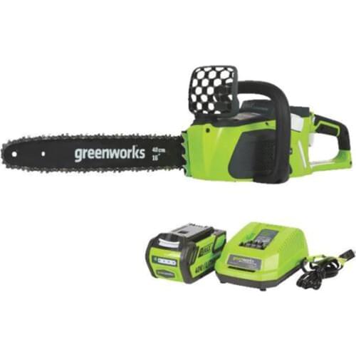Gasoline power new Greenworks 40v 4.0Ah Cordless Chain Saw Brushless , 20312 Chainsaw ,with 4.0ah battery and charger