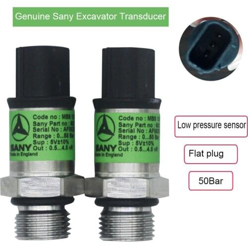Excavator parts Low Pressure sensor switch Pressure Transducer with 3 pin plug for Sany excavator SY215 SY75 SY135