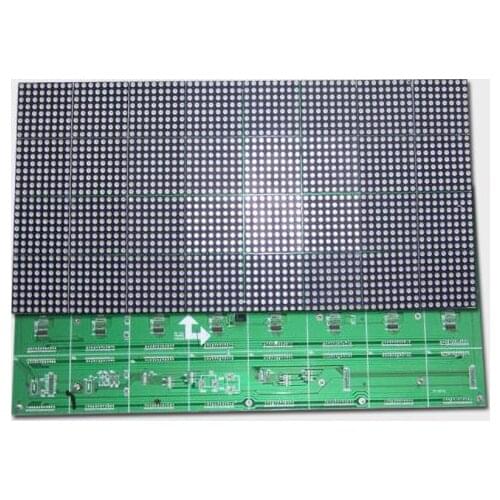 F3.75 indoor red dot matrix led display sign modules 64*16dots 304MM*76MM