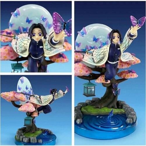 Anime Demon Slayer Figure 31cm Kimetsu no Yaiba Kamado Tanjirou Nezuko Kochou Shinobu GK Anime PVC Action Figures Model Toy Doll