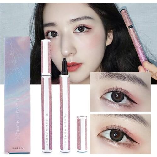 Flashmoment Black Liquid Eyeliner Pencil Waterproof 24 hours Long Lasting Eye Makeup smooth Eye Liner Pen
