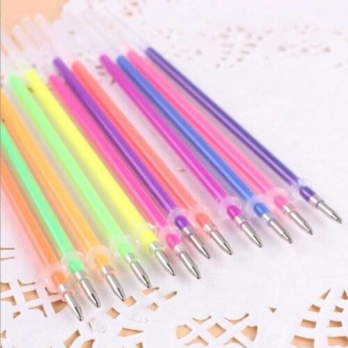 12/24/36/48/100Pcs Multicolor 1mm Writing Painting Gel Pen Replaceable Refills