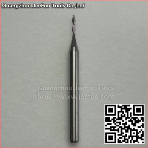Jeefoo 3.175*1.0*6 Carbide End Mills Ball Nose 2 Flutes CNC Cut Tool