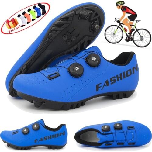 New Unisex Sapatilha Ciclismo High Quality MTB Bike Bicycle Double Rotating Buckle Speed Self-locking Road Bike Sneakers 2021