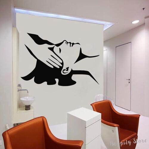 Massage Wall Decal Beauty Salon Window Vinyl Sticker Spa Decals Modern Shop Wall Decoration Posters Wall Stickers Removable G825