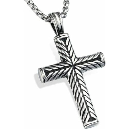 Fashion Vintage Cross Pendant Necklace For Women Men Gift Long Chain Punk Goth Jewelry Accessories Choker Gothic цепочка