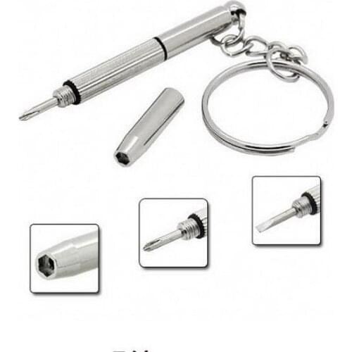 1000pcs Mobile Eyeglass Sunglasses Watch Repair Kit Tool Mini Keychain Screwdriver Tools Key Chain Glasses