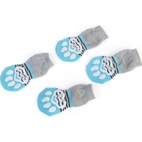 Non-Slip Rubber Particles Cat Dog Socks Cute Cotton Elasticity Pet Socks Keep Warm For Puppy Small Large Dogs Accessories Stuff