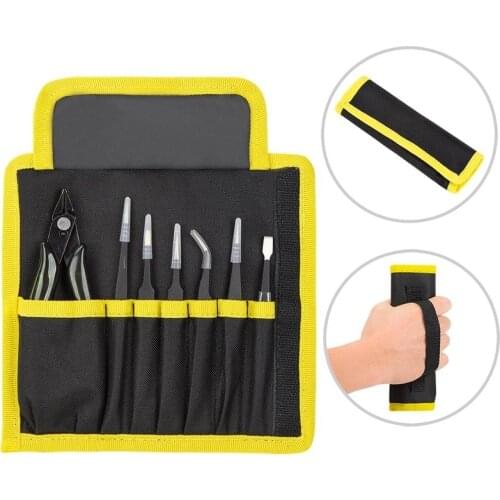 2021 New Precision Tweezers With Ceramic Medical Steel Clamps For Electronics Soldering DIY Bend Phone Repair Tools Kit