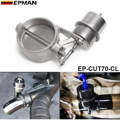 NEW Vacuum Activated Exhaust Cutout / Dump 70MM Close Style Pressure: about 1 BAR For BMW e34 EP-CUT70-CL