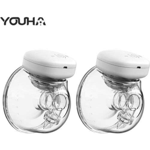 Wearable Electric Breast Pump Portable Wearable Breast Cup 3 Modes 9 Suction Levels Rechargeable baby breastfeeding accessories