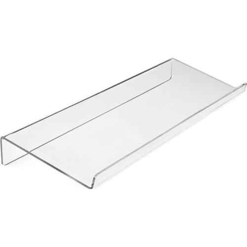 Transparent Acrylic Computer Keyboard Holder Clear Tilted Keypad Stand for Office Home School Use Supplies