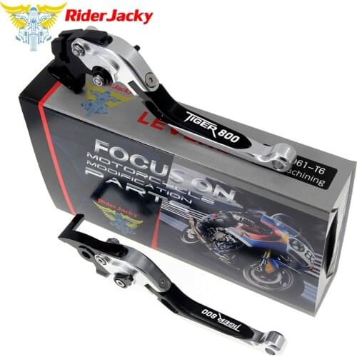 Riderjacky For Triumph TIGER 800/XC 2011-2014 2012 2013 Motorcycle CNC Folding Extendable Brake Clutch Levers