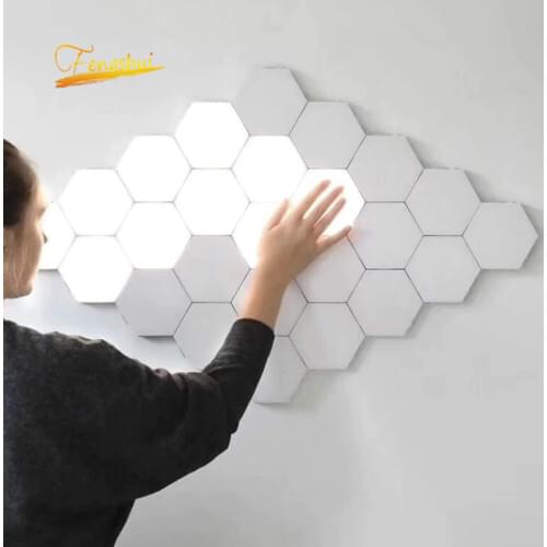 Modern LED Night Lights Magnetic Honeycomb Touch Quantum Modular Touch Sensitive Lighting LOFT LED Night lamp Gift Indoor Decor