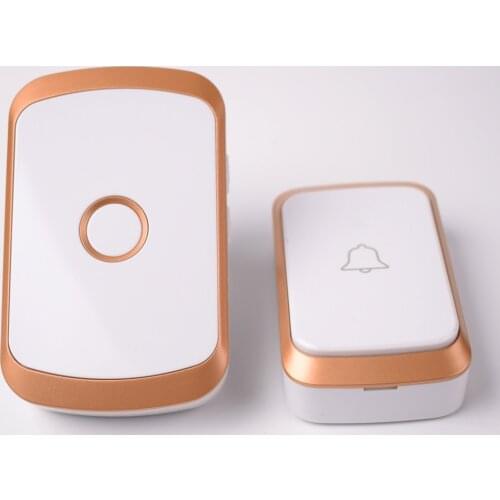 Waterproof Wireless Doorbell With LED light Remote control Door Bell Work Distance 150 Meters With 60 Songs AC 110 240V