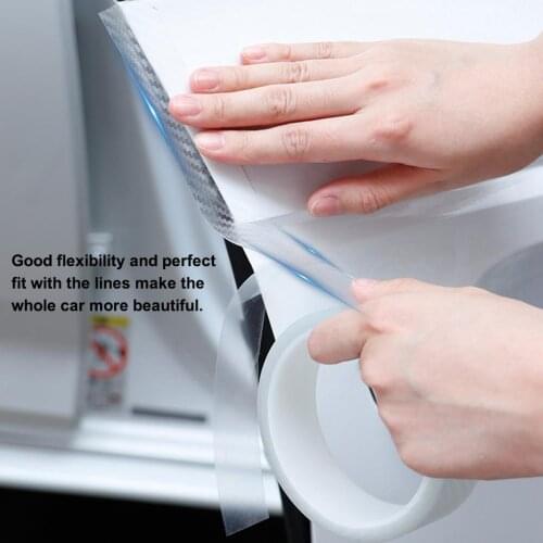 Trim Car Door Protector Stickers Strip Bumper Grill Car Anti-Collision Tape Door Edge Guard Plate Bright Sticker